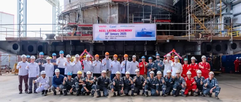 Cyan celebrates SOV milestone with keel laying ceremony